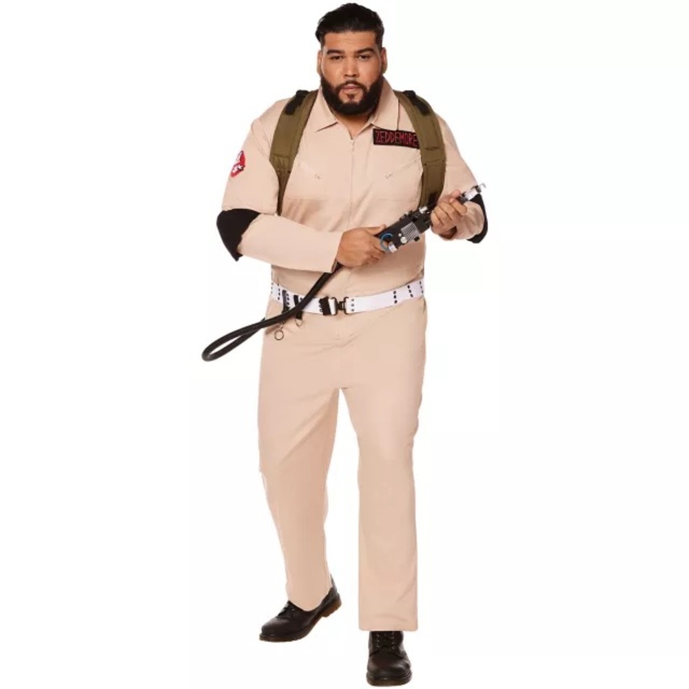 Spirit Halloween ☆ GHOSTBUSTERS One Piece Jumpsuit Costume ☆ Plus Size 2X ☆ NEW